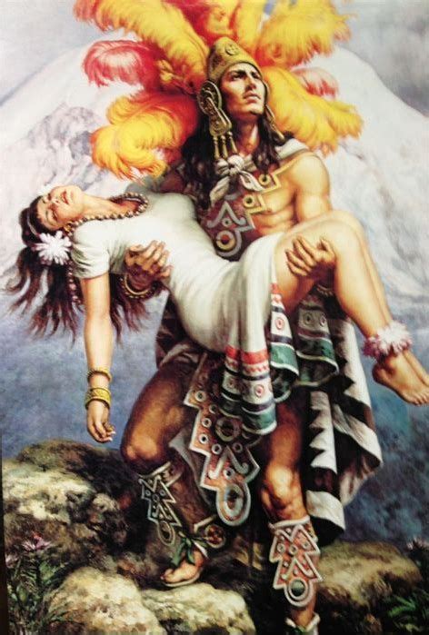 aztec carrying woman.